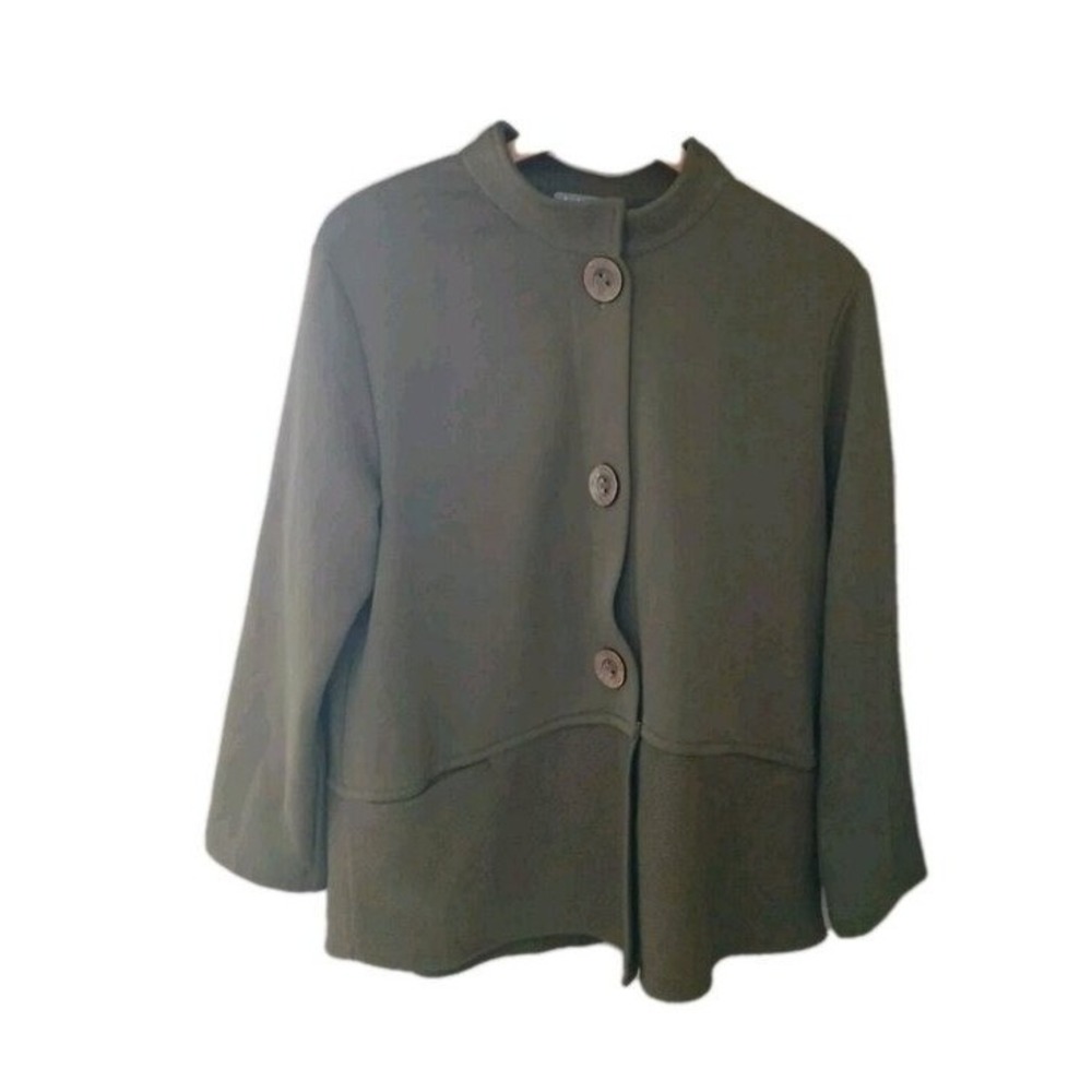 Habitat Honeycomb Terry Pocket Jacket Size Medium Cottage Lagenlook Artsy